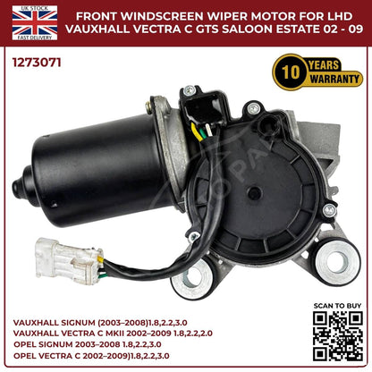 Front Windscreen Wiper Motor LHD For Opel Signum 2003‑2008 / Vauxhall Vectra C 2002‑2009 | Part 1273071