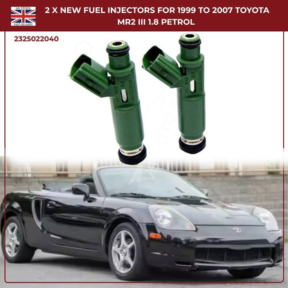 2 x Fuel Injectors – 23250‑22040 – Fits 2000‑2002 Chevrolet Prizm 1.8L L4 Petrol Saloon