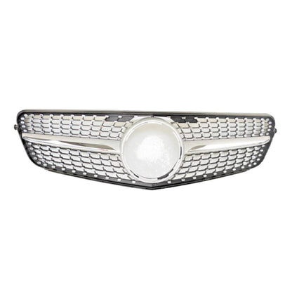 Front Bumper Diamond Chrome Grille for Mercedes‑Benz C‑Class W204 Saloon (2007–2014) | Fits C180, C220