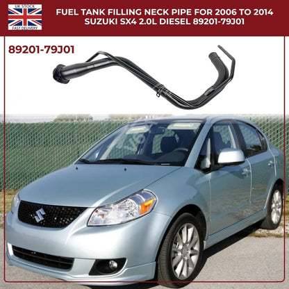 Fuel Tank Filler Neck Pipe 89201-79J01 – Fits 2006–2014 Suzuki SX4 & Fiat Sedici (Diesel, OEM Replacement)