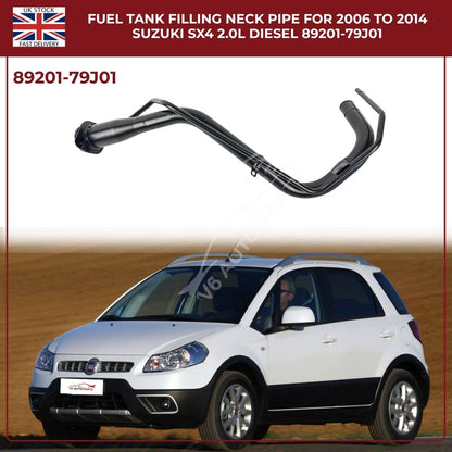Fuel Tank Filler Neck Pipe 89201-79J01 – Fits 2006–2014 Suzuki SX4 & Fiat Sedici (Diesel, OEM Replacement)