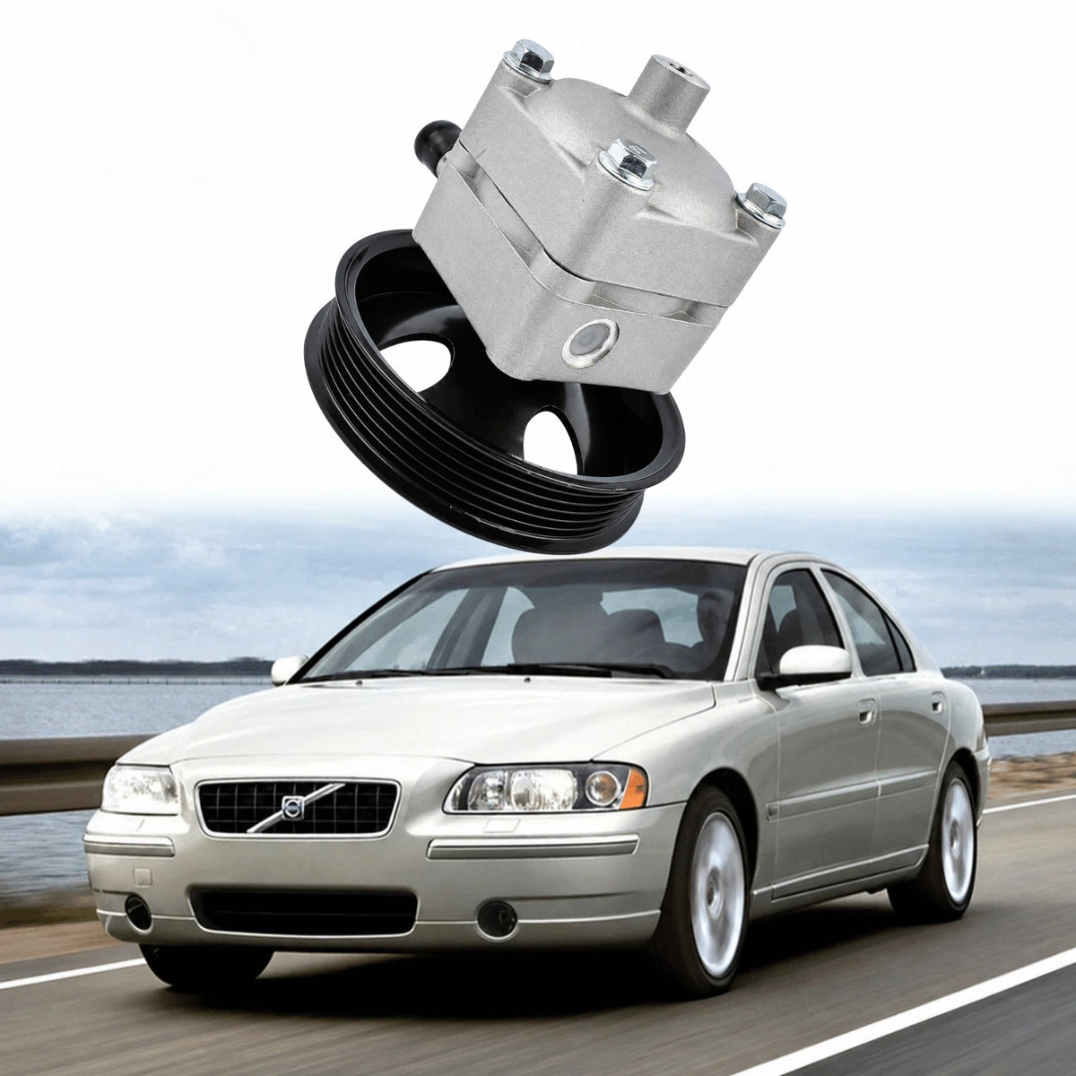 Image of power steering pump OE 36050559 for Volvo V70 II 2.4D diesel 2001–2007