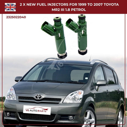 2 x Fuel Injectors – 23250‑22040 – Fits 2000‑2002 Chevrolet Prizm 1.8L L4 Petrol Saloon
