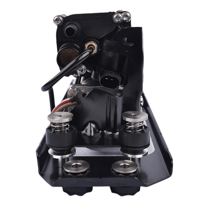 Image of air suspension compressor pump with valve block for BMW 5 and 7 Series