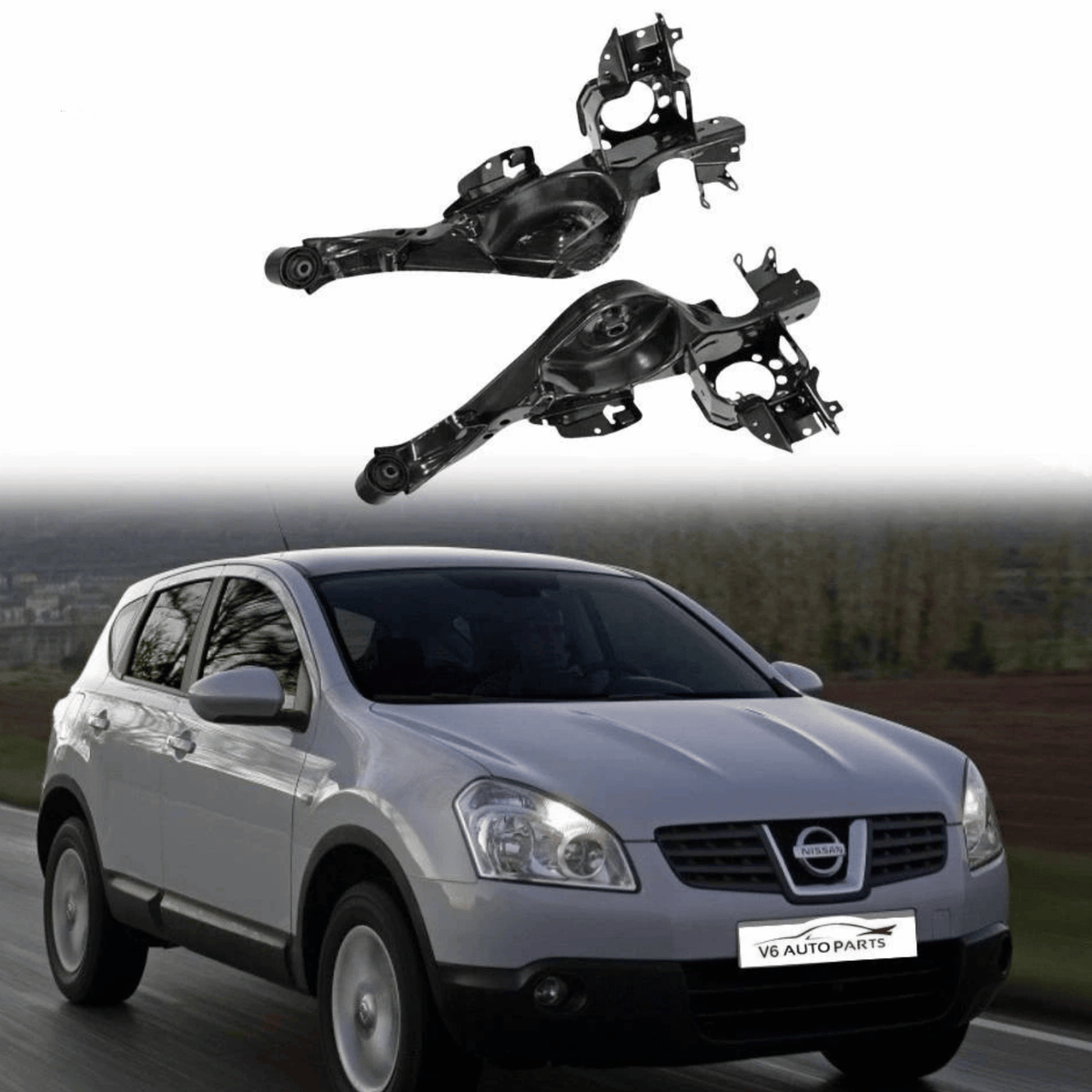 Image of rear left and right trailing arms for Nissan Qashqai X-Trail 2007-2014