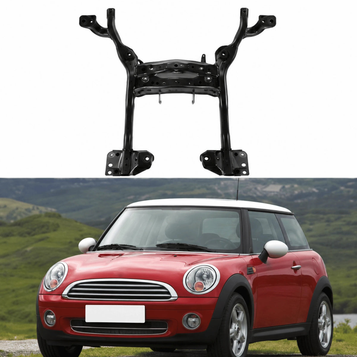 Image of Mini R55 R56 R58 2006 to 2015 front subframe
