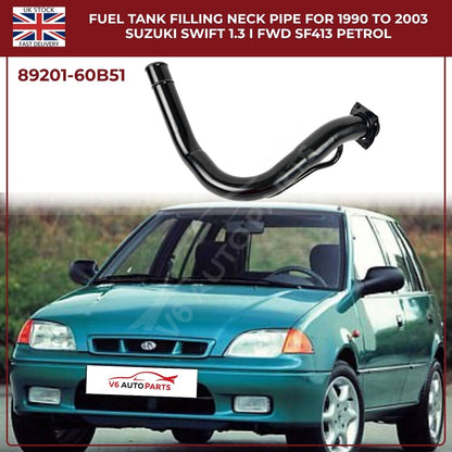Fuel Tank Filler Neck Pipe For Suzuki Swift 1.3 (1990–2003) & Subaru Justy Mk2 1.3 Petrol – OEM‑Spec Replacement