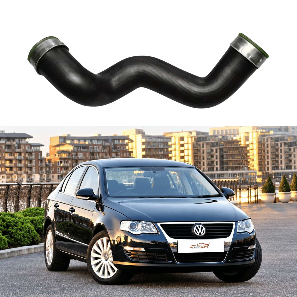 image of Skoda Superb Mk I upper right turbo hose 3B0145834N