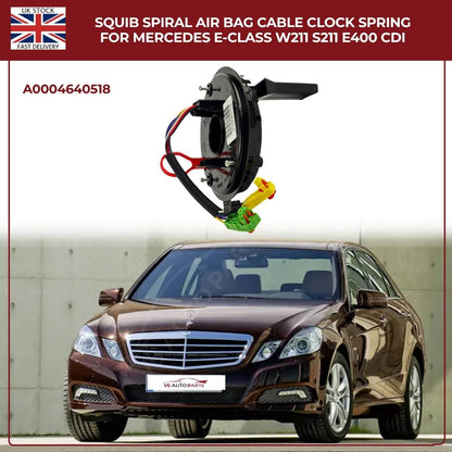 Airbag Clock Spring Spiral Cable A0004640518 for Mercedes-Benz E-Class, G-Class & Maybach