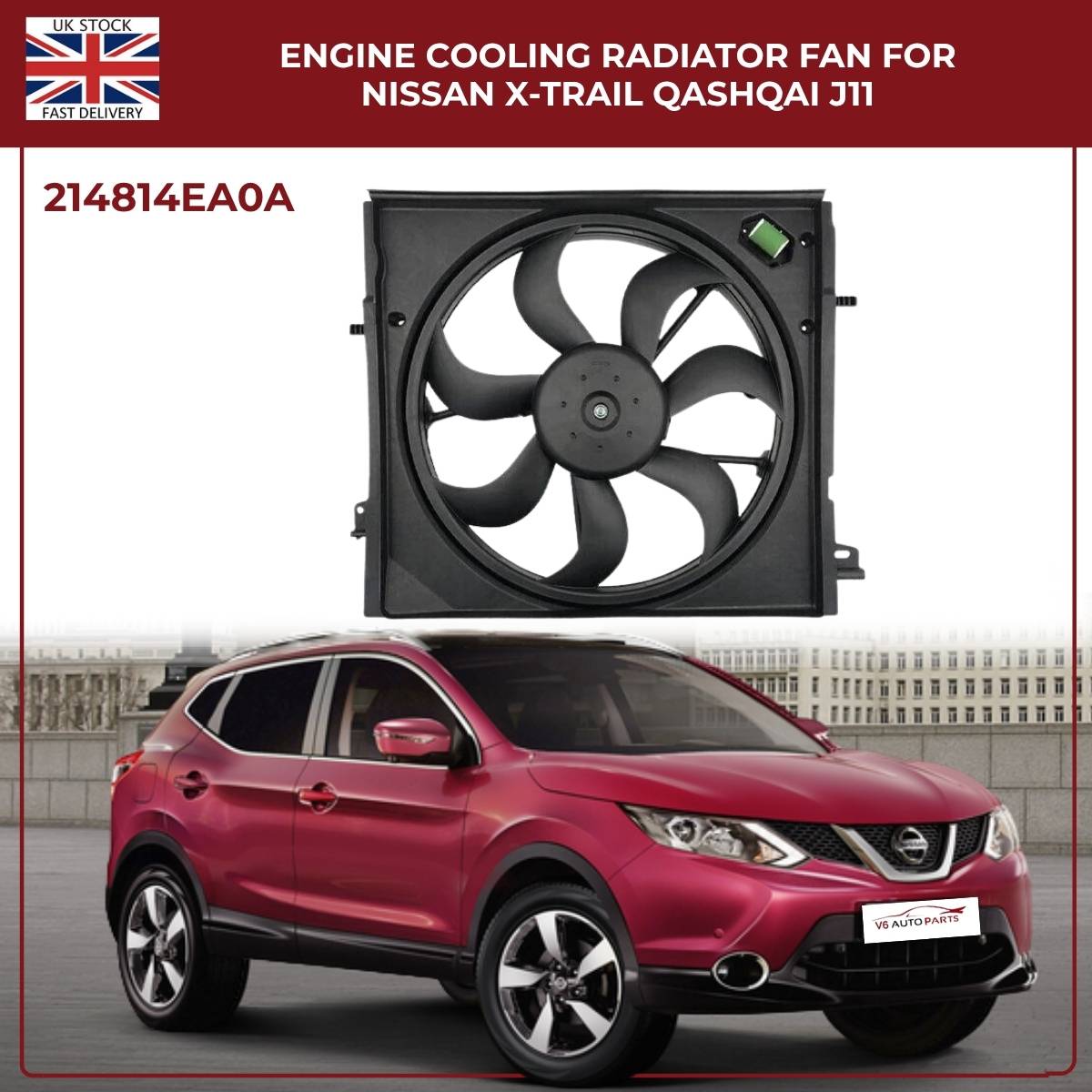 Nissan X-Trail & Qashqai J11 Radiator Cooling Fan – OEM 214814BE0B / 214814EB0A