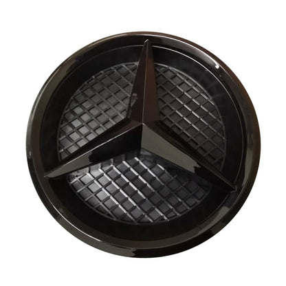 For Mercedes-Benz A-Class W177 Front Grille Black Star Emblem Badge (2018–2021 Hatchback & Sedan)