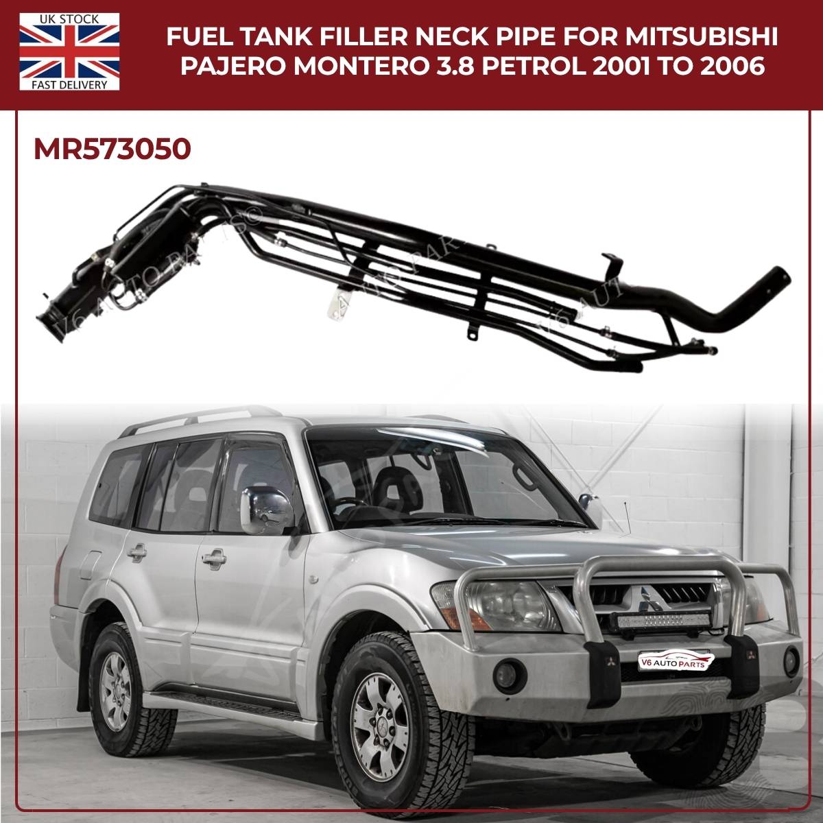 Fuel Tank Filler Neck Pipe for Mitsubishi Pajero/Montero 3.8L Petrol (2001–2006) – Direct Fit Replacement