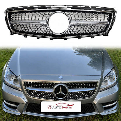 For Mercedes-Benz CLS-Class W218 Front Bumper Grille – Pre-Facelift 2011‑2014 (Fits CLS350, CLS500, CLS550, CLS400, CLS53)