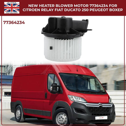 Heater Blower Motor Fan – Citroen Relay 2015–2019 / Peugeot Boxer / Fiat Ducato 250 – OE 77364234