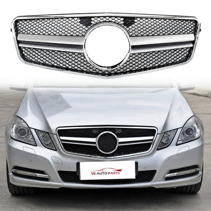 For Mercedes E‑Class W212 (2009–2013 Pre‑Facelift) E63 AMG Style Front Radiator Bumper Grille – Saloon & Estate