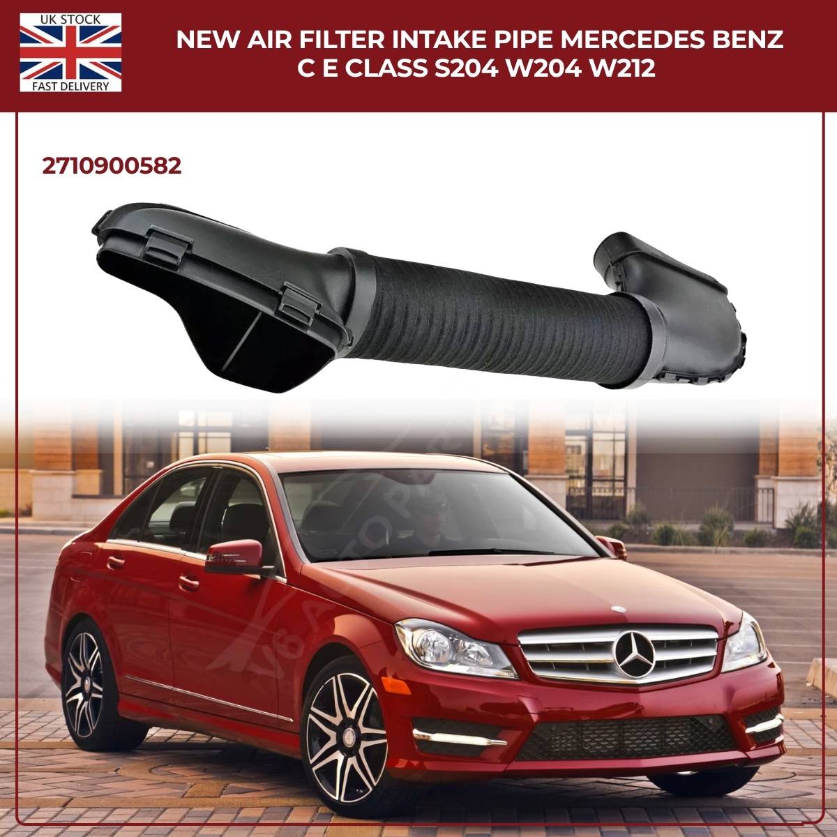 Air Intake Air Turbocharger hose -Right Side Petrol Mercedes-Benz W204 W212 M271