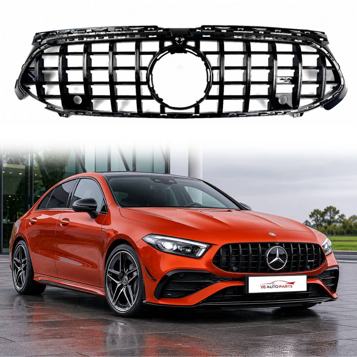 Mercedes-Benz A-Class V177 GT Front Grille – Sport Facelift 2023–2025 | Fits A35 AMG, A45 AMG, A160