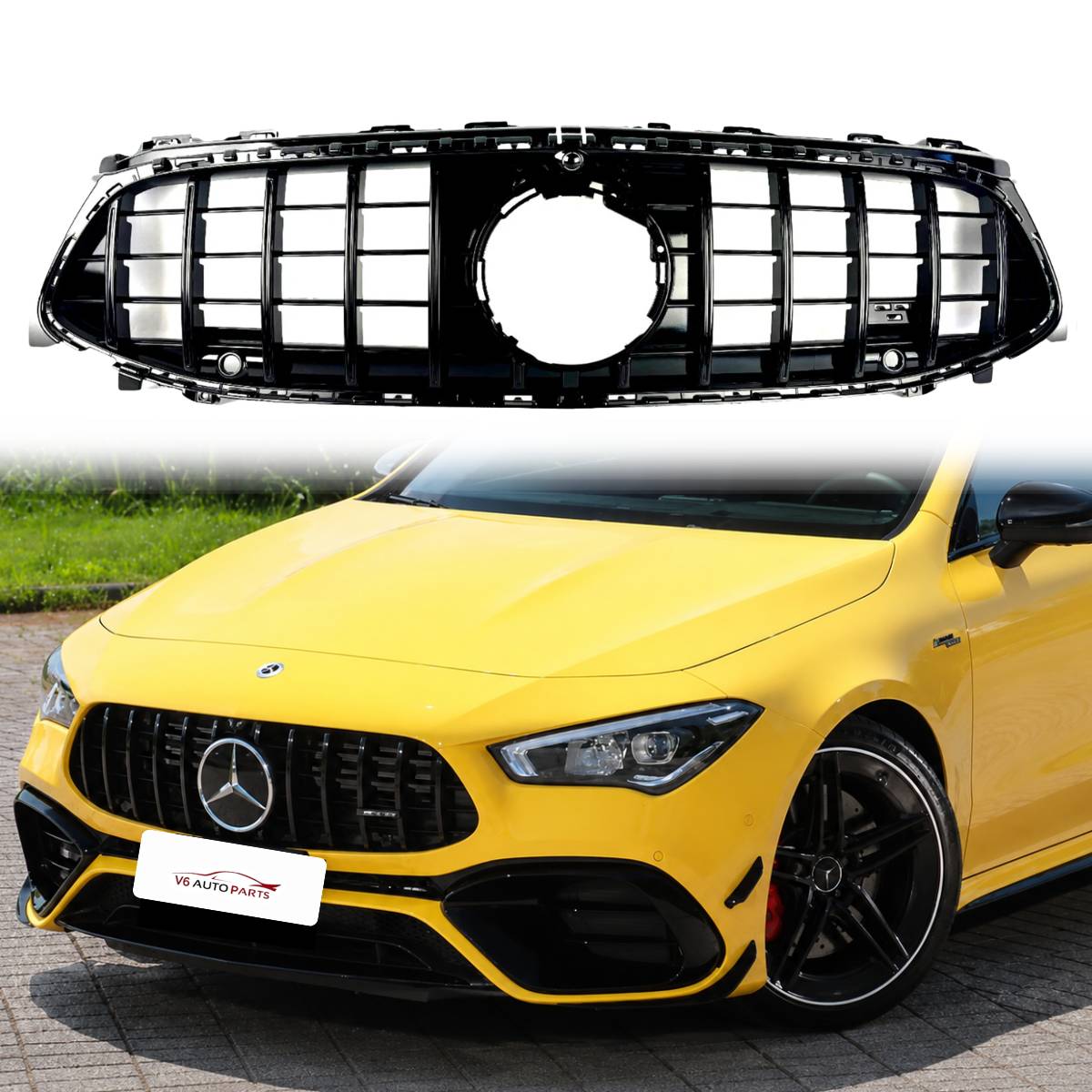 For Mercedes-Benz CLA-Class W118/X118 (2023–2025) GT Panamericana Front Radiator Grille – Fits CLA250d & CLA35 AMG