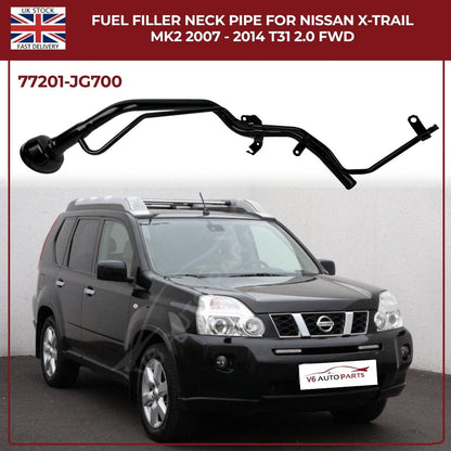 Nissan X‑Trail T31 Fuel Filler Neck Pipe 77201‑JG700 (2007–2014, 2.0 Diesel FWD)
