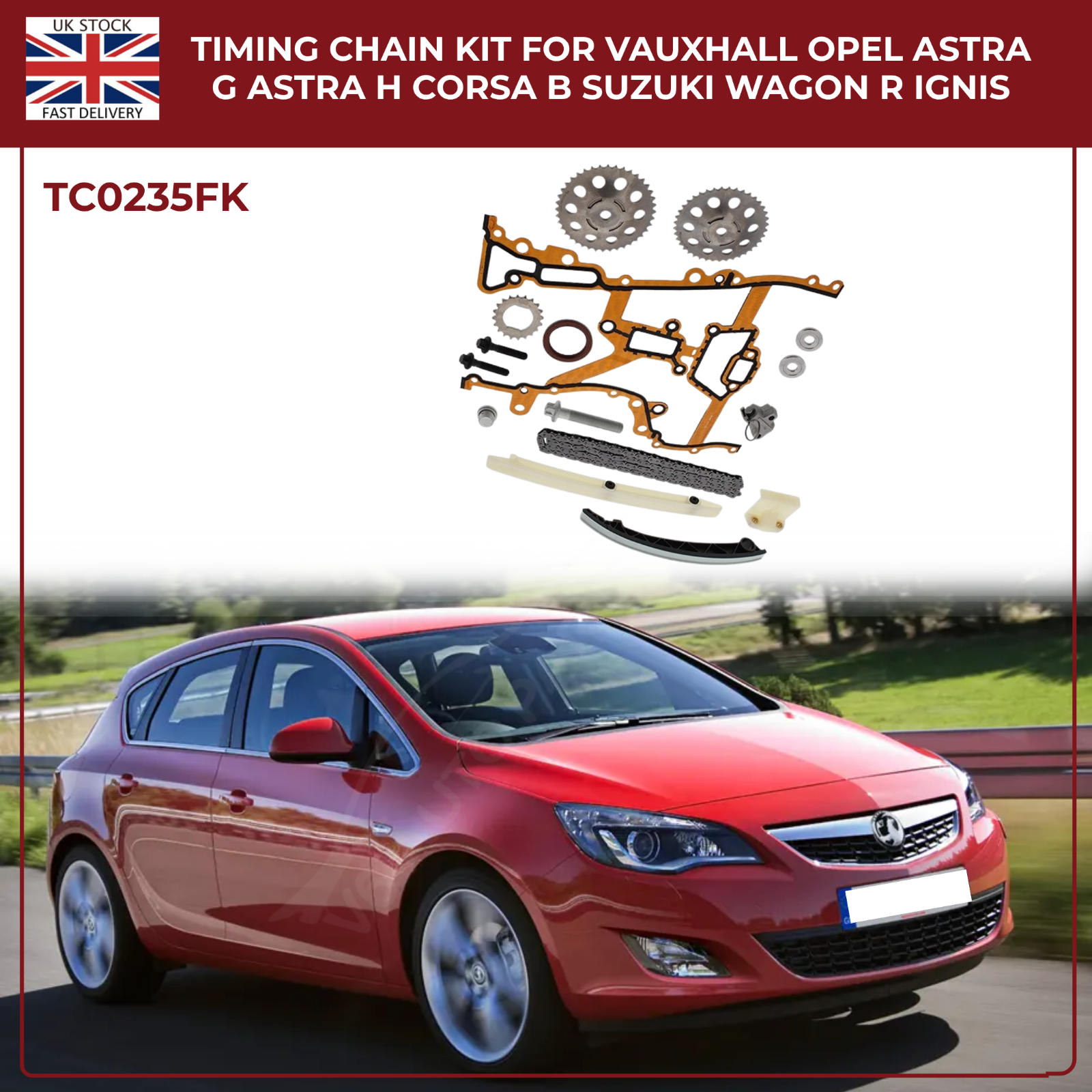 Timing Chain Kit For Vauxhall Opel Astra G Astra H Corsa B Suzuki Wagon R Ignis