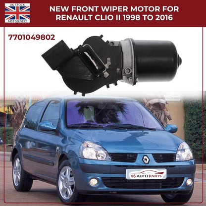 Front Wiper Motor Assembly for Renault Clio II (1998–2016) & Thalia I (1998–2009) FWD – OEM 7701049802