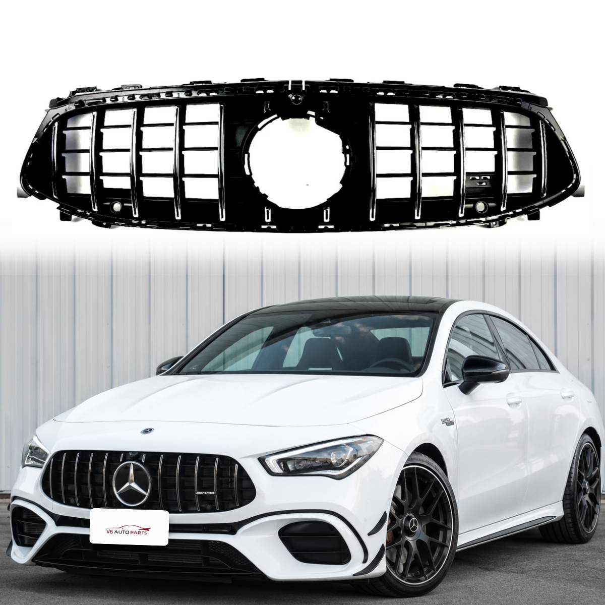 For Mercedes-Benz CLA-Class X118/W118 GT Style Panamericana Front Radiator Grille (A35 AMG, 2023–2025)