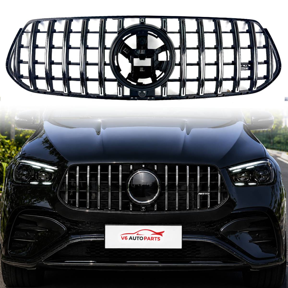 Front Bumper Chrome Panamericana GT Grille – Mercedes-Benz GLE-Class W167/C167 (2024+)