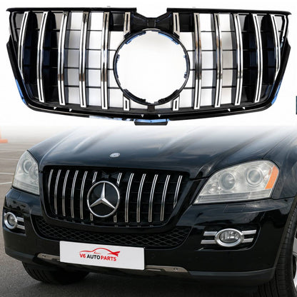 For Mercedes-Benz GL-Class X164 GT Front Bumper Chrome Grille (2009–2013 GL320 GL350 GL450 GL500)