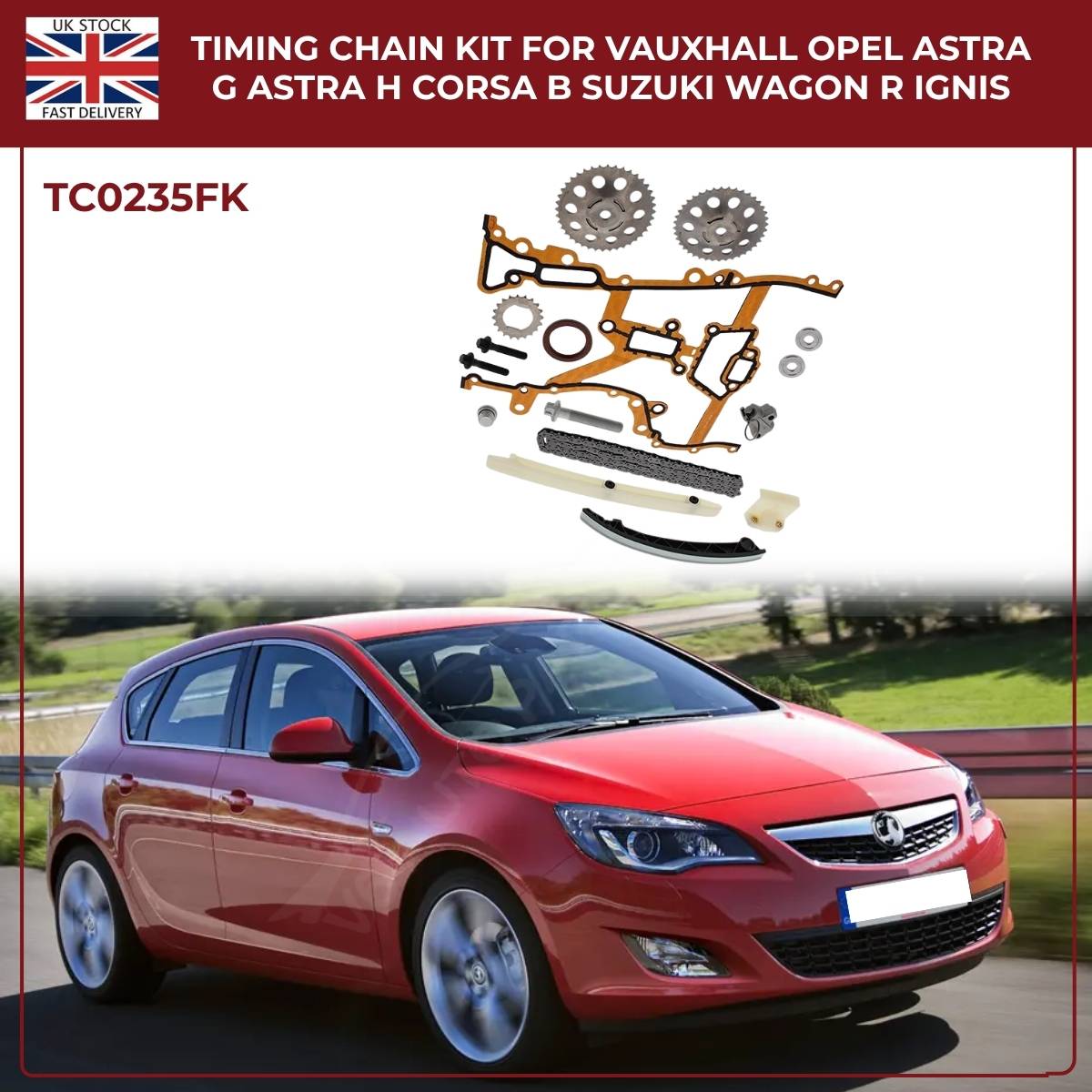 Timing Chain Kit – Vauxhall Opel Astra G/H, Corsa B, Suzuki Wagon R & Ignis (Petrol Models)