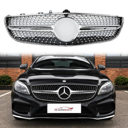 For Mercedes CLS-Class C218 Coupe Front Bumper Grille – Fits CLS320, CLS350d, CLS53 (2014–2018 Facelift)