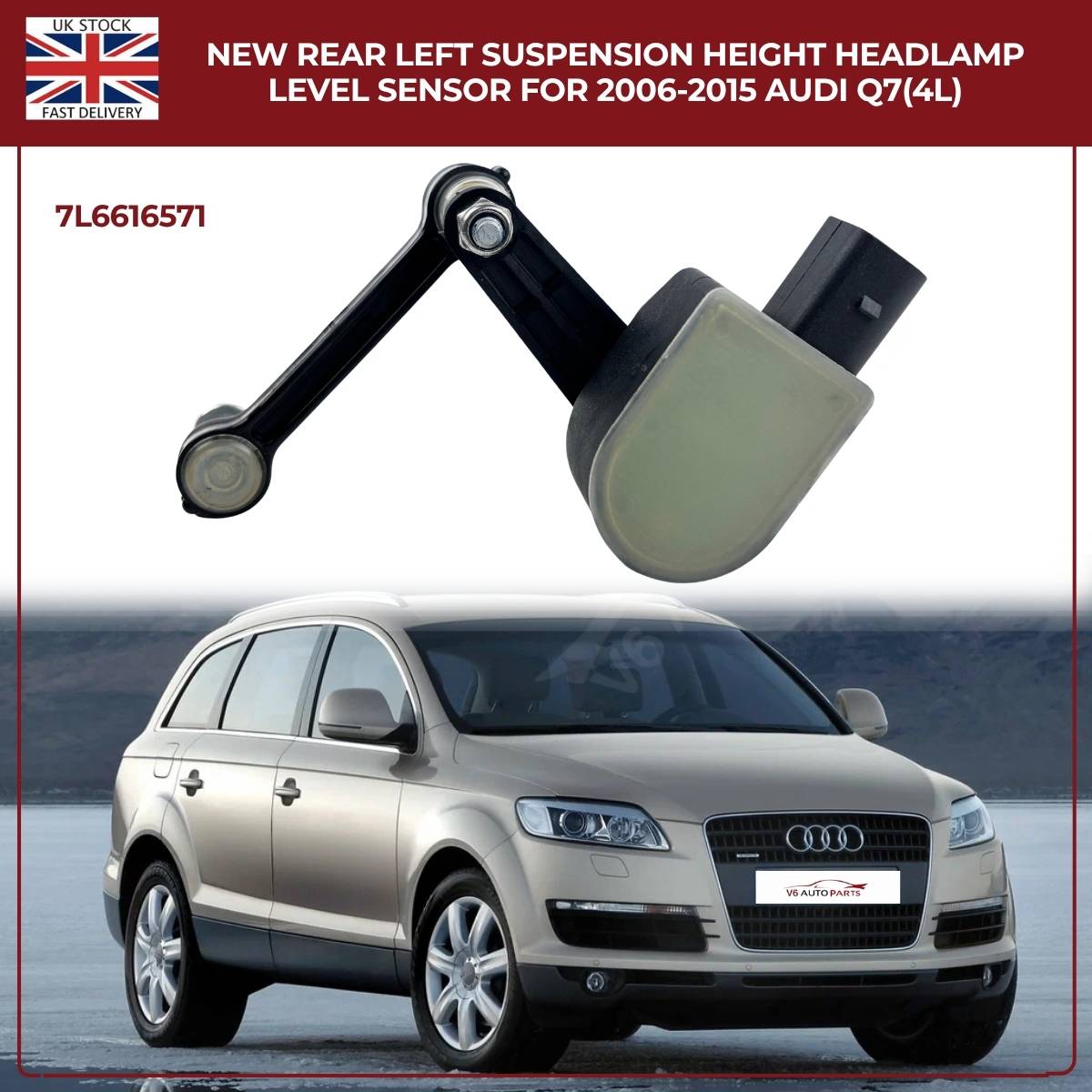 Rear Left Suspension Level Sensor – VW Touareg (2002–2010)