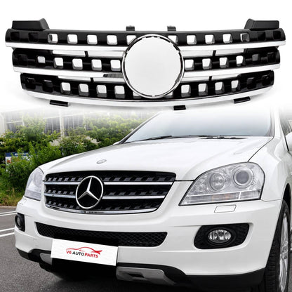 Frontstoßstangengrill für 2005 bis 2008 Mercedes Benz W164 M-Klasse ML320 350 7 Loch 