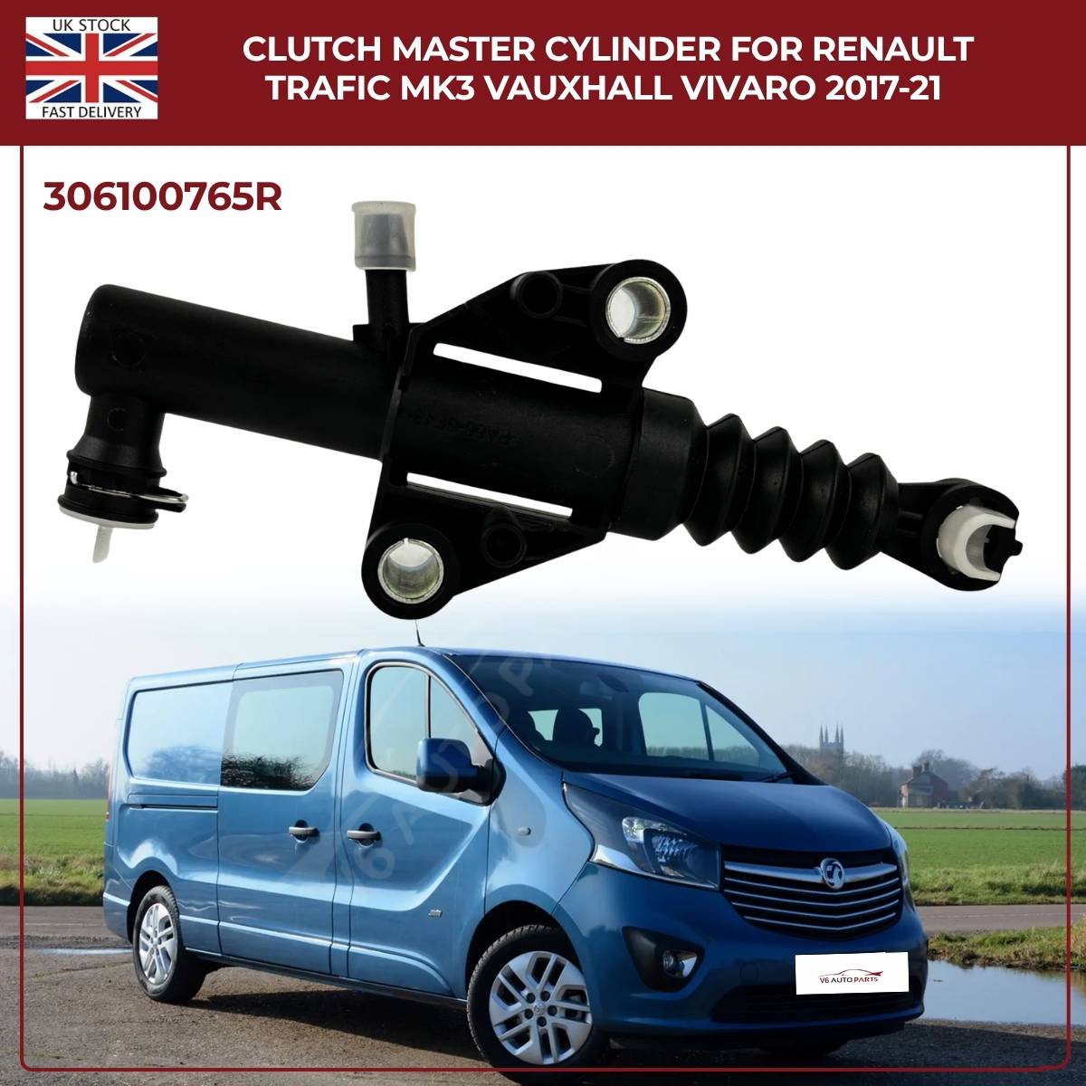 Clutch Master Cylinder – OE 306100765R – Renault Trafic Mk3 & Vauxhall Vivaro