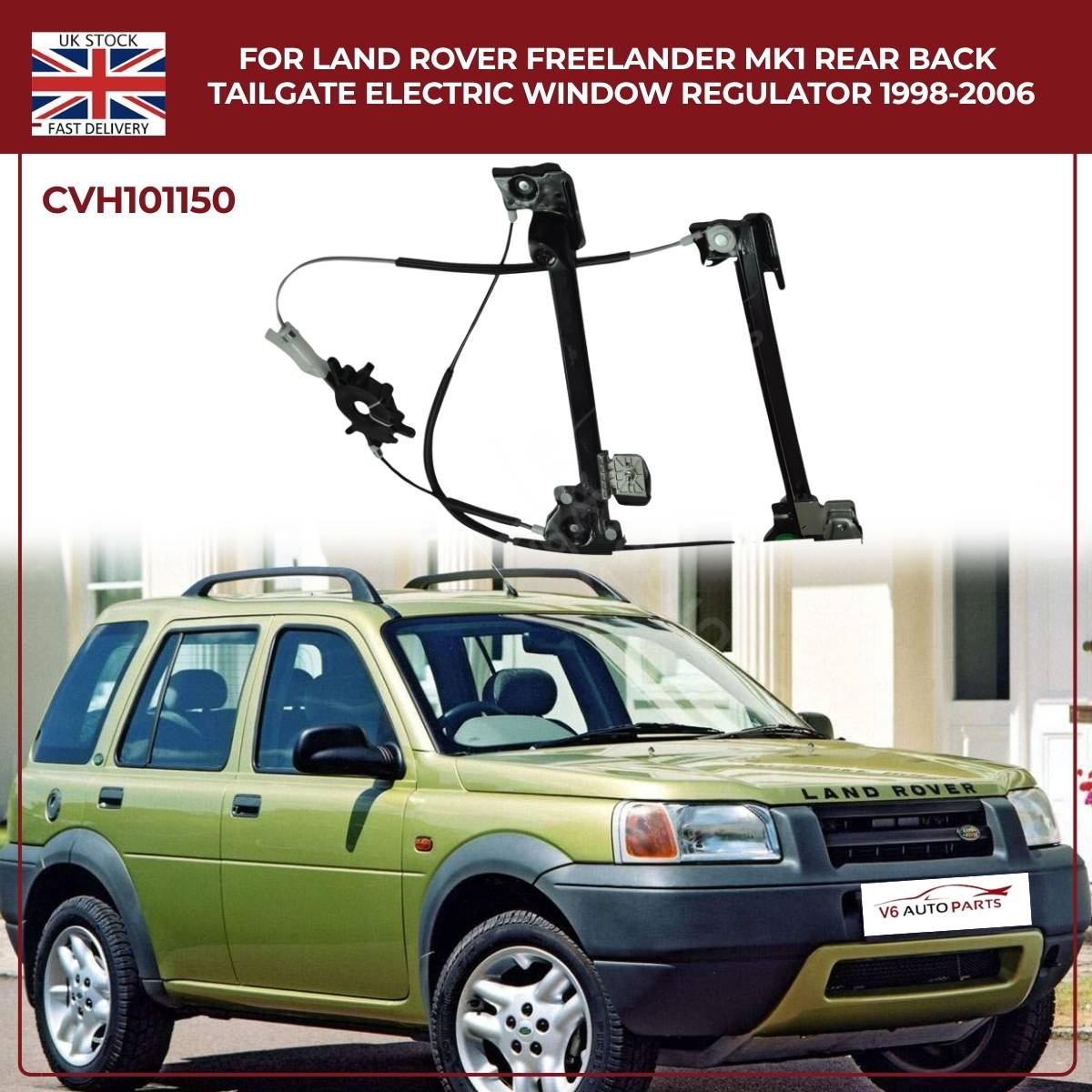 Rear Tailgate Electric Window Regulator for Land Rover Freelander 1 (1998–2006) – Back Window Lift Mechanism