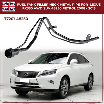 Fuel Tank Filler Neck Pipe For Lexus RX350 / RX270 (2008–2015, AWD & FWD, Petrol) | OE Ref 77201‑48250