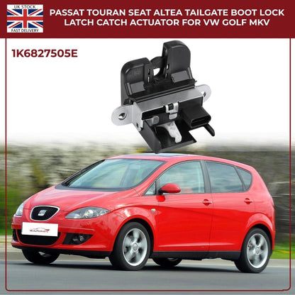 Tailgate Boot Lock Latch Catch Actuator – Fits VW Golf Mk5 Mk6, Passat, Touran, Seat Altea Leon Toledo