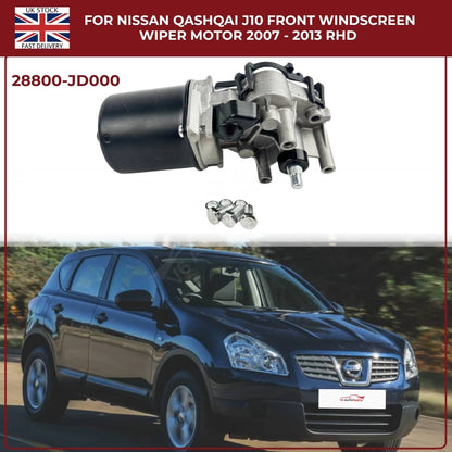 Front Windscreen Wiper Motor for Nissan Qashqai +2 JJ10 (2008–2013) – Replacement for 28800JD000