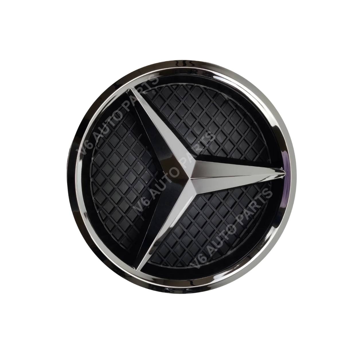 For Mercedes Front Grille Chrome Star Emblem Badge – C‑Class, CLA, SLK, R, M, E‑Class