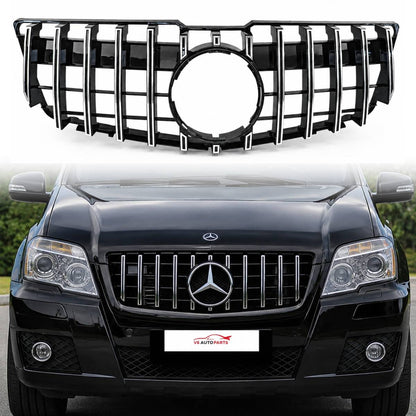 For Mercedes GLK-Class X204 Chrome Panamericana AMG GT-R Front Bumper Grille (2008–2012)