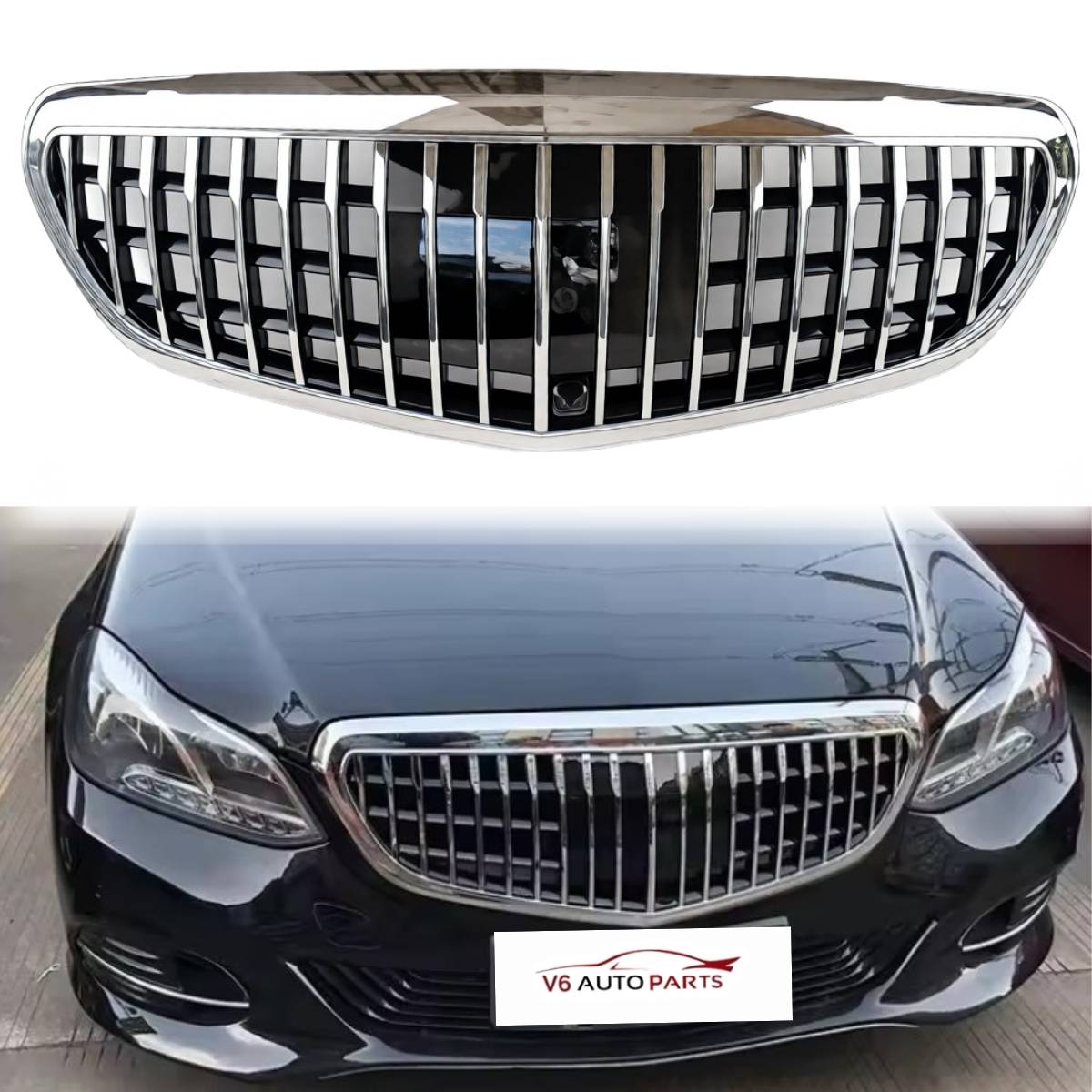 Frontstoßstangengrill für 2013–2016 Mercedes Benz E-Klasse W212 400 Maybach Facelift
