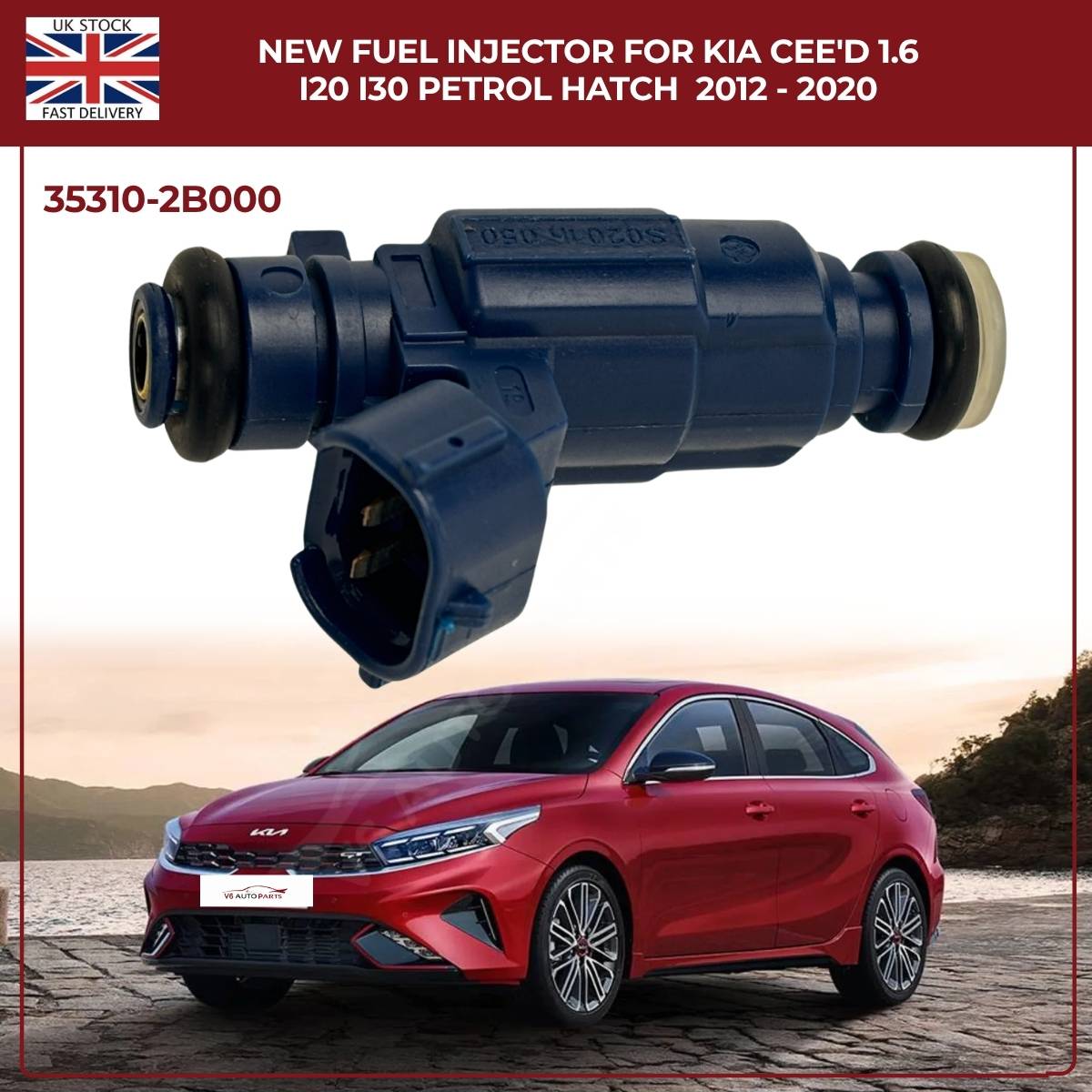 Fuel Injector 35310-2B000 | Fits Kia Cee’D, i20, i30 (2012–2020) 1.6 Petrol Hatch | OE Replacement