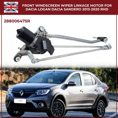 Front Windscreen Wiper Linkage + Motor – Dacia Sandero / Logan (2013–2020) – OE Quality Replacement