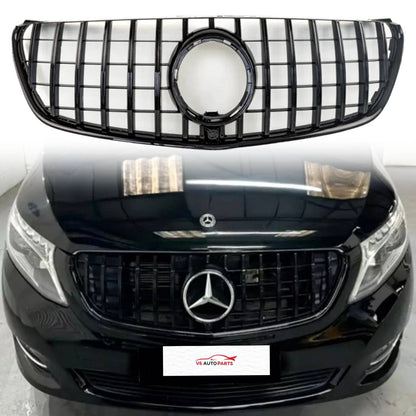 For Mercedes V-Class W447 GT Black Front Grille (2015–2023, V250/V260 MPV)For For