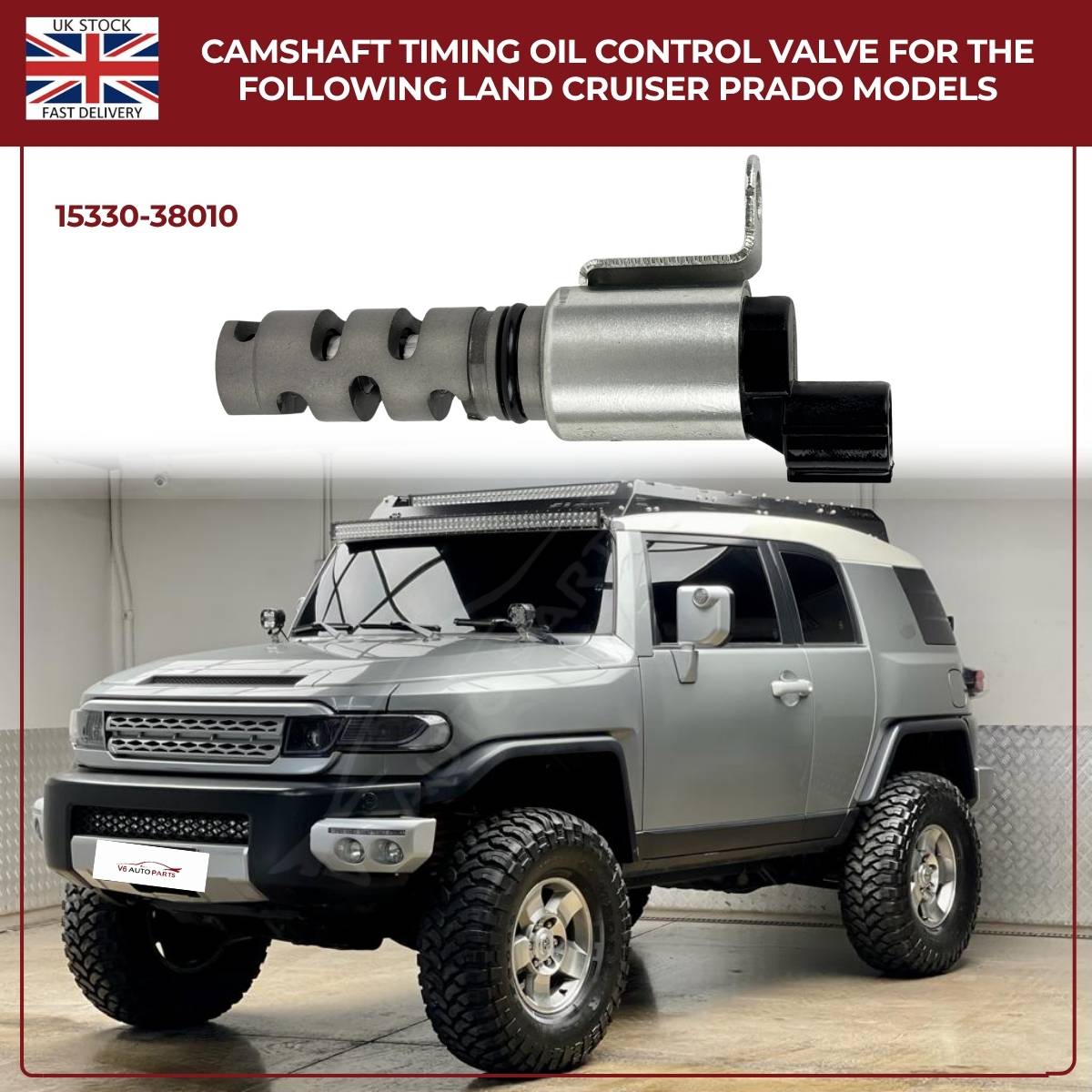 Camshaft Timing Oil Control Valve (15330‑38010) – Fits Toyota Land Cruiser Prado Models