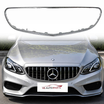 Front Surround Chrome Trim Grille – Fits Mercedes Benz E‑Class W212 (2013‑2016, Facelift Models)