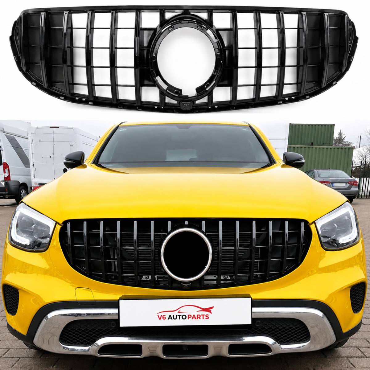Front Radiator GT Grille – Mercedes-Benz GLC-Class C253 GLC300d 4MATIC Facelift (2019–2023)