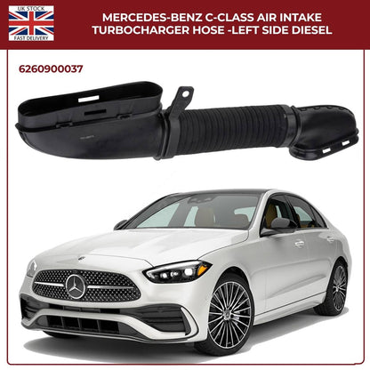 For Mercedes‑Benz C‑Class Diesel Air Intake Turbo Hose (Left Side) — A6260900037