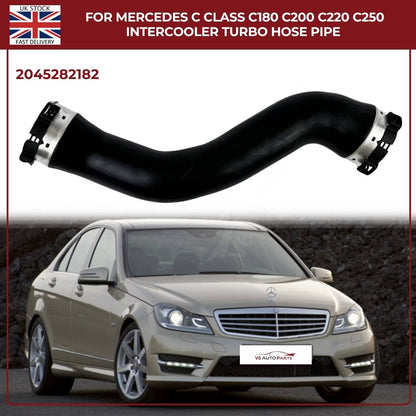 Mercedes C‑Class Intercooler Turbo Hose Pipe – C180 C200 C220 C250 | OE 2045282182 – Black Grille