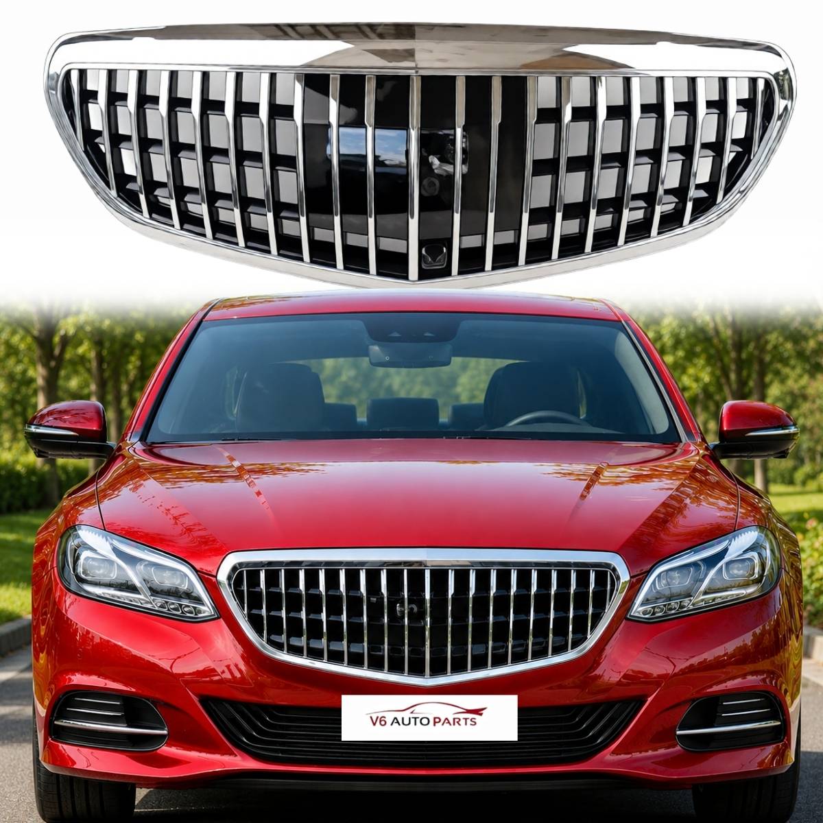 Frontstoßstangengrill für 2013–2016 Mercedes Benz E-Klasse W212 400 Maybach Facelift