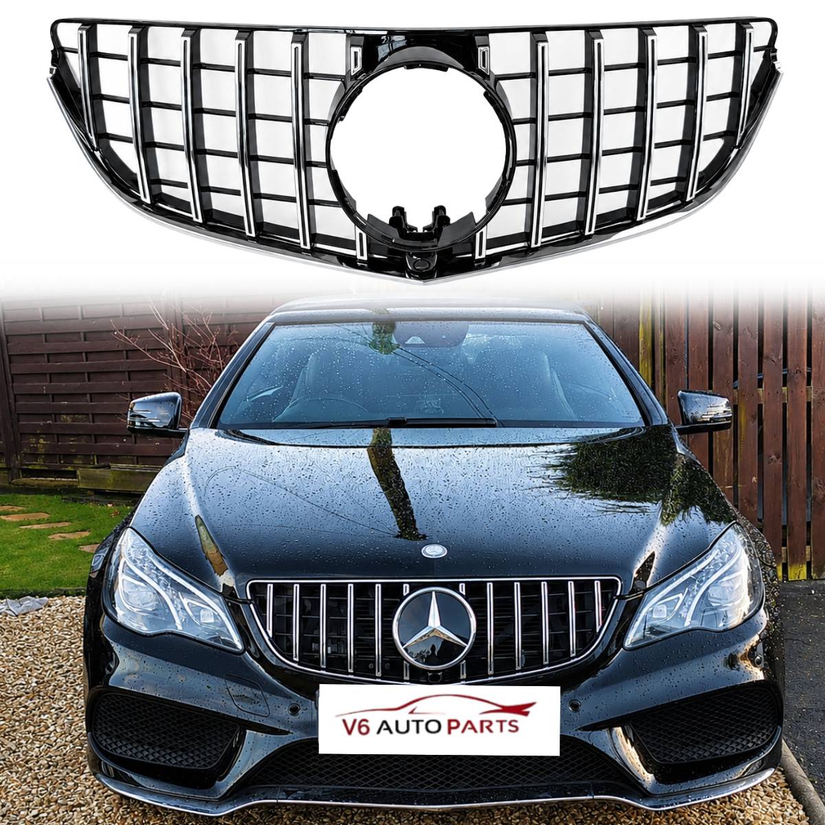 For Mercedes-Benz E-Class A207 GT Panamericana Front Radiator Grille | Fits E350 & E550 Coupe (2013–2016)